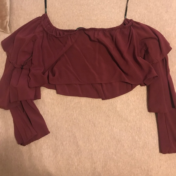 NEVER WORN Long sleeve crop top - Picture 1 of 1